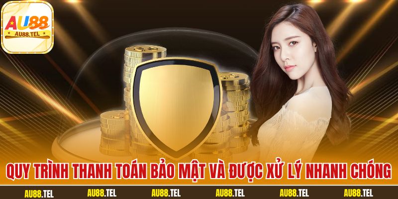 Quy trình thanh toán bảo mật và được xử lý nhanh chóng